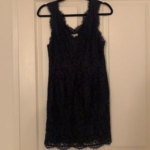 Dark blue joie dress. Perfect for weddings.